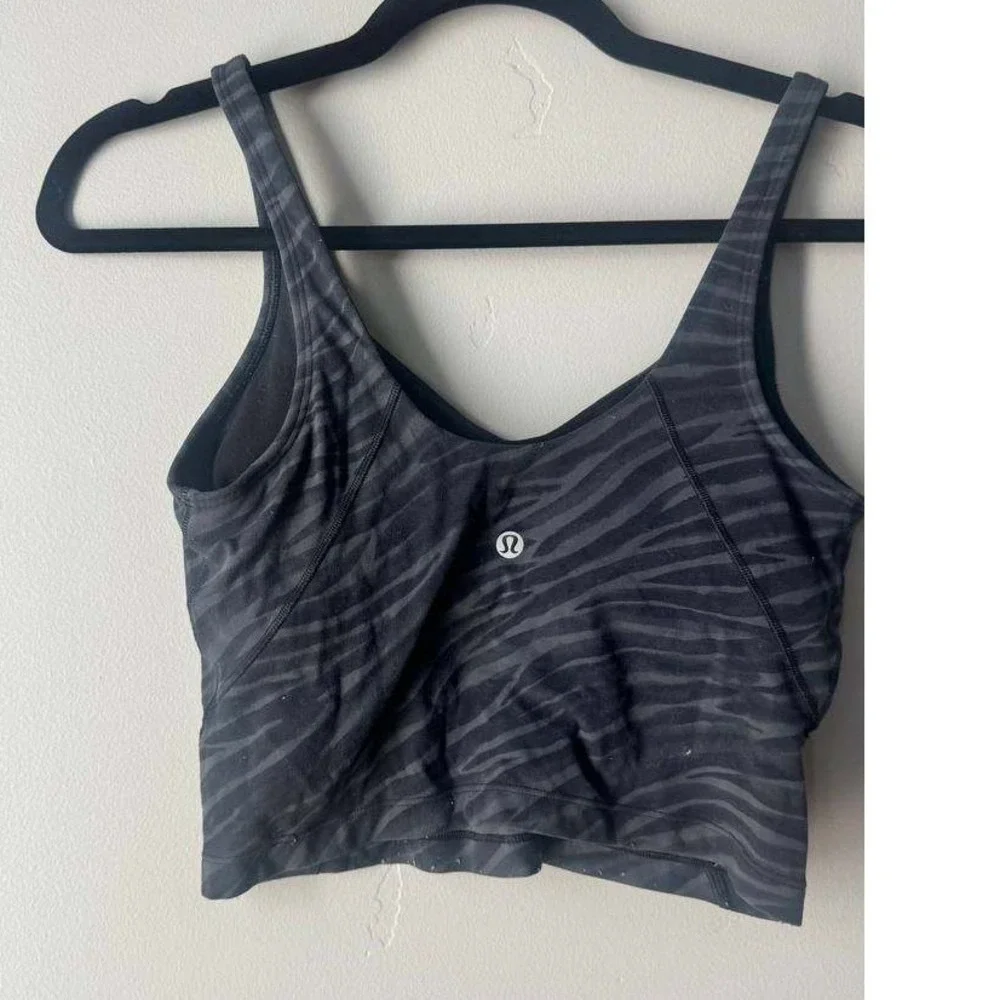 lululemon Align Tank Top Zebra Print 6 Activwear Yoga Clean Girl Athleisure